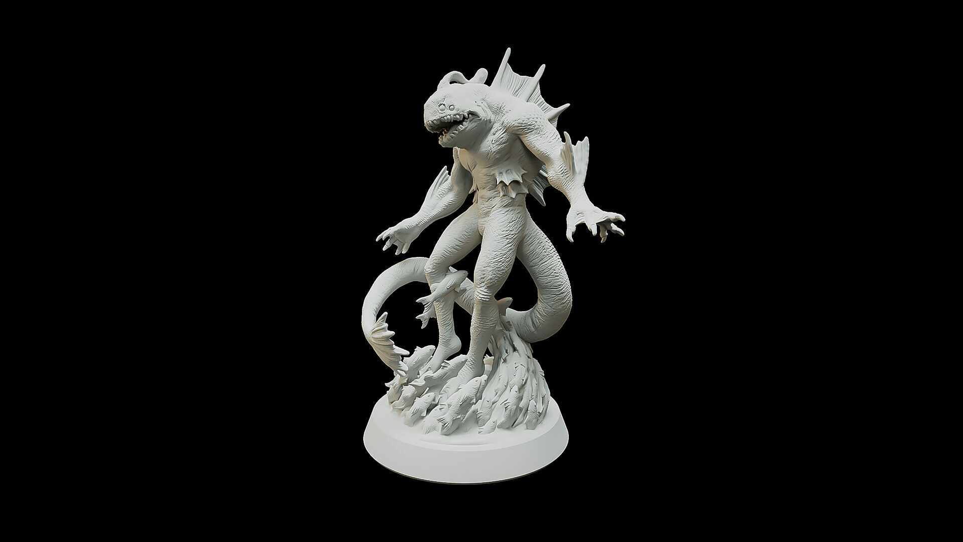 Abyssal Merrow 3D print model_2