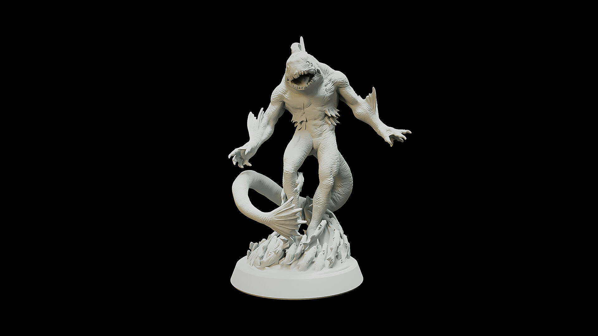 Abyssal Merrow 3D print model_1
