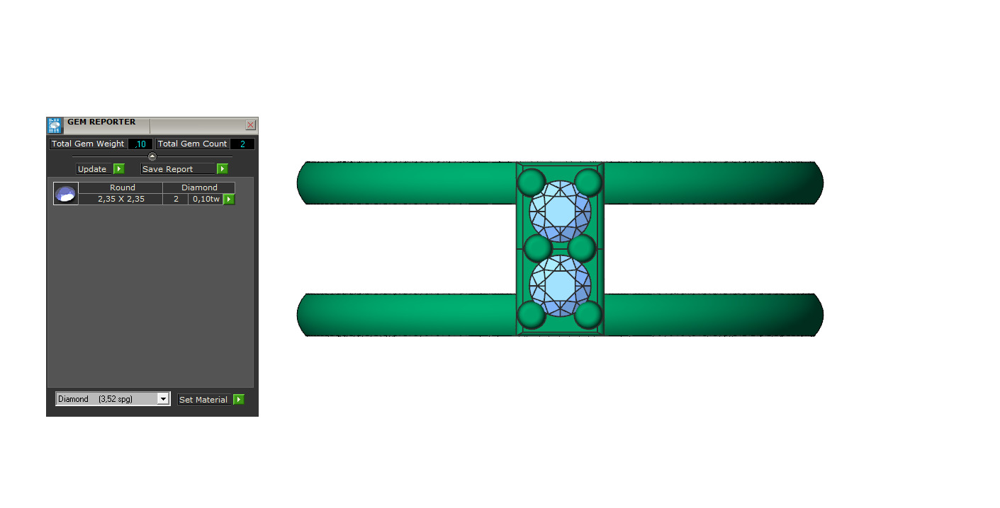 Double shank ring 3D print model_15