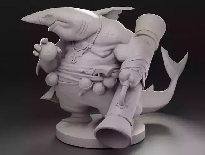 Shark Pirate Miniature