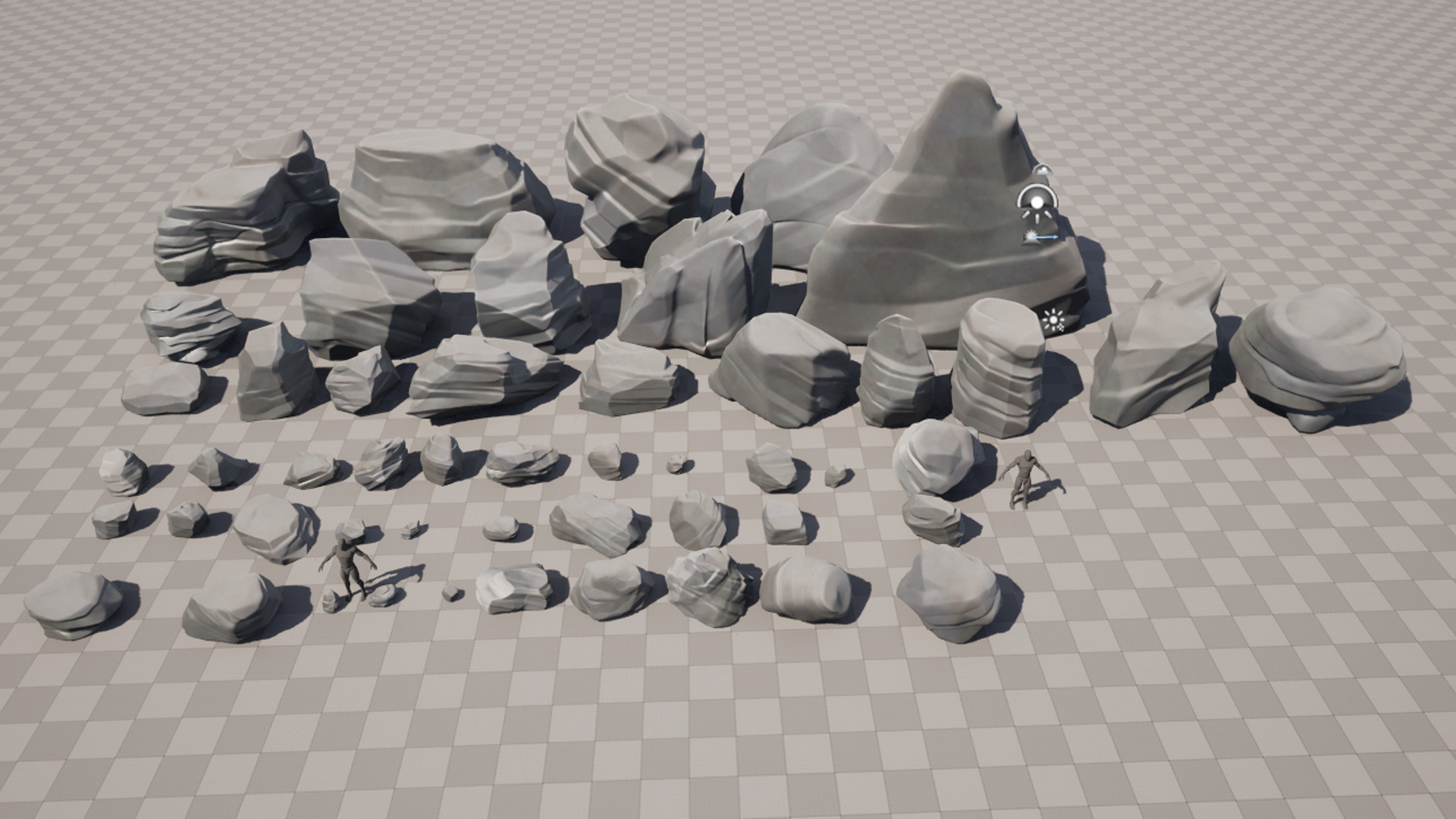 Roc Stone Low-poly 3D model_2