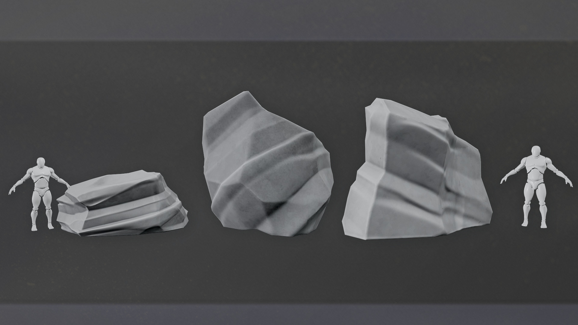 Roc Stone Low-poly 3D model_8