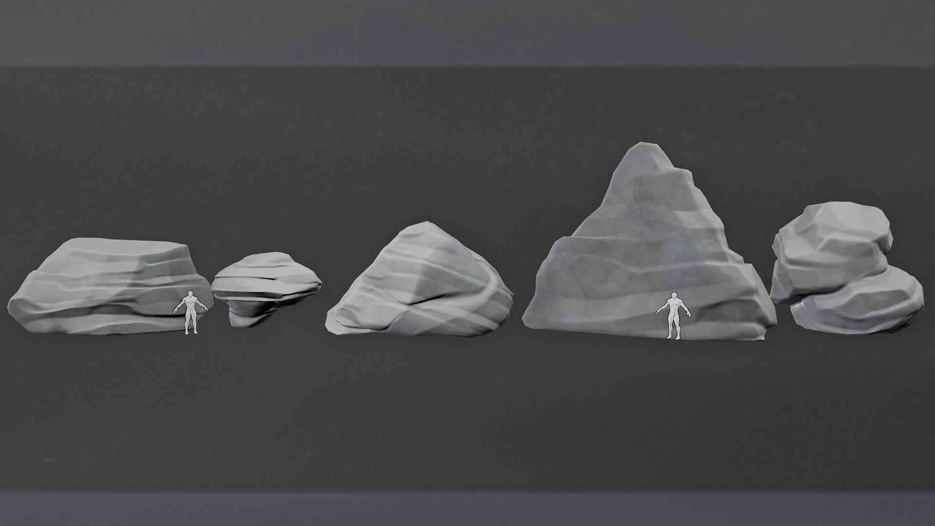 Roc Stone Low-poly 3D model_9