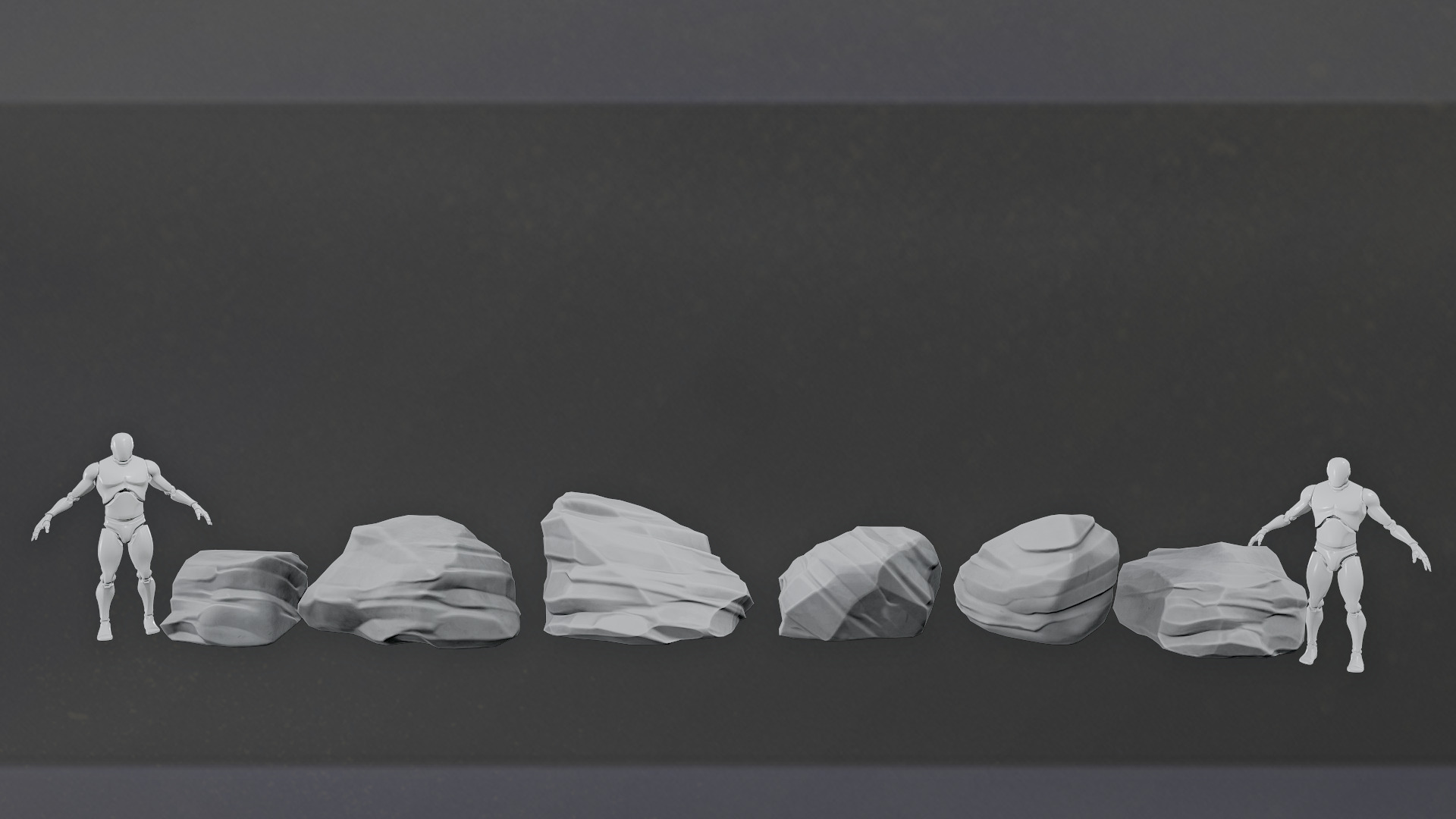 Roc Stone Low-poly 3D model_11