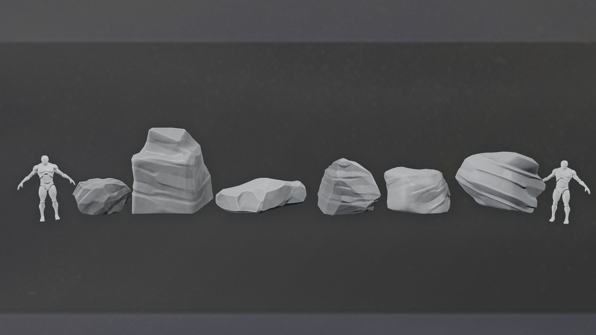 Roc Stone Low-poly 3D model_12