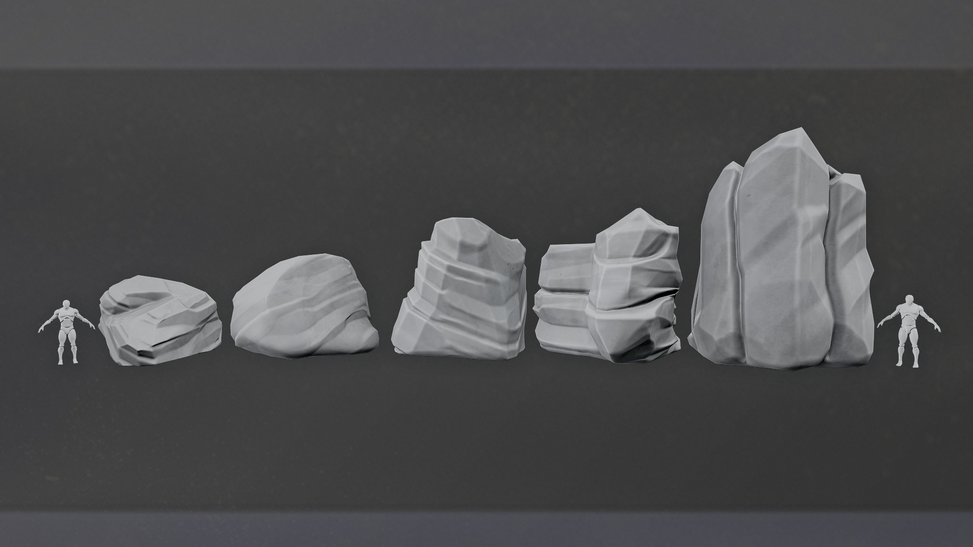 Roc Stone Low-poly 3D model_10