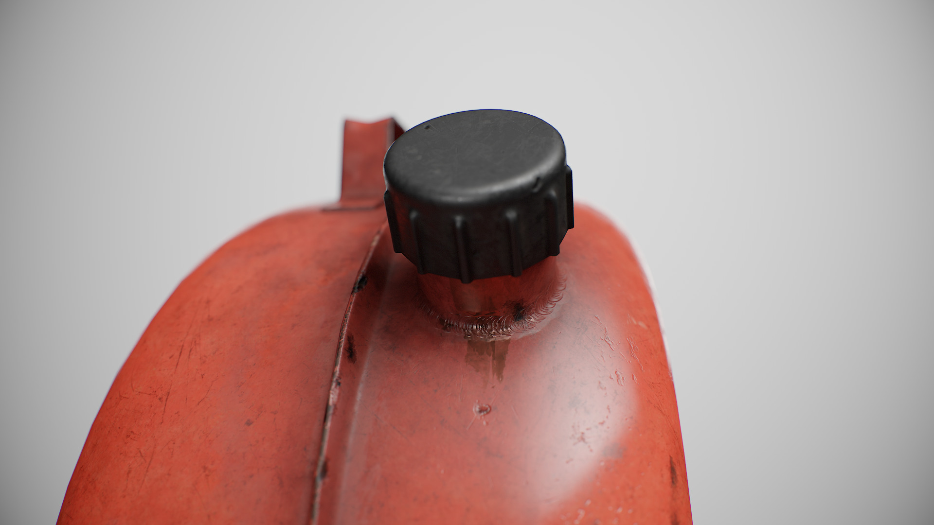 Old Soviet fuel canister Low-poly 3D model_15