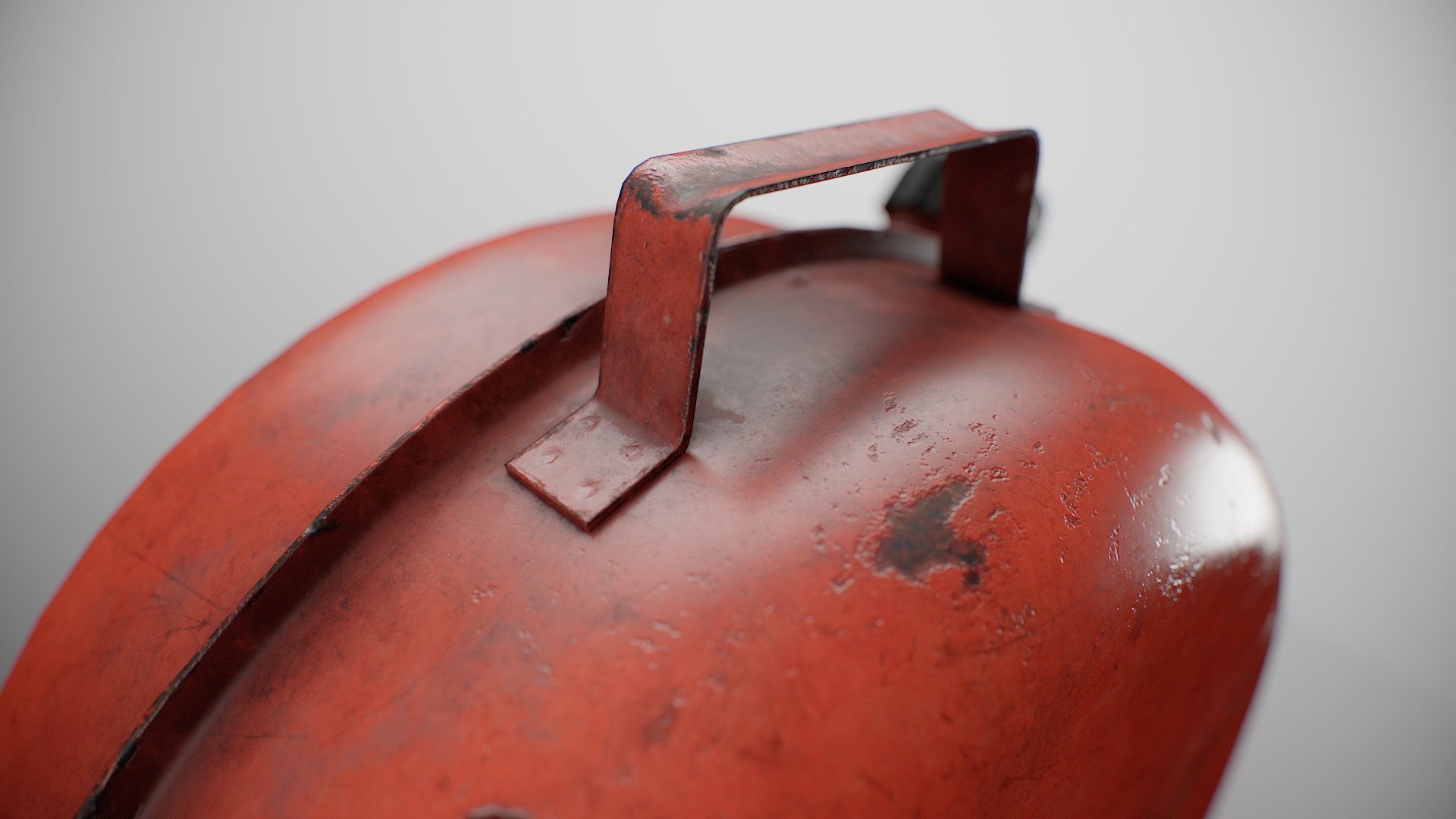 Old Soviet fuel canister Low-poly 3D model_13