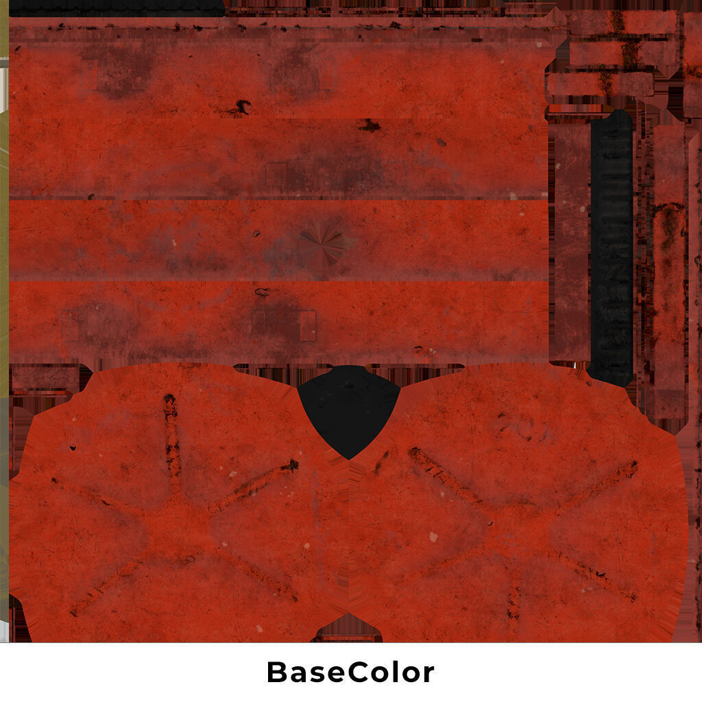 Old Soviet fuel canister Low-poly 3D model_23