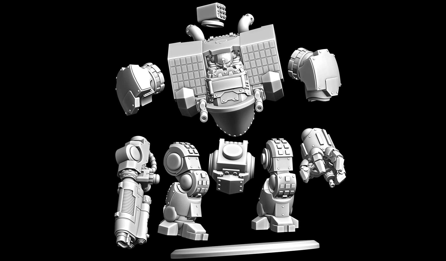 Imperial Operative Robot 3D print model_1