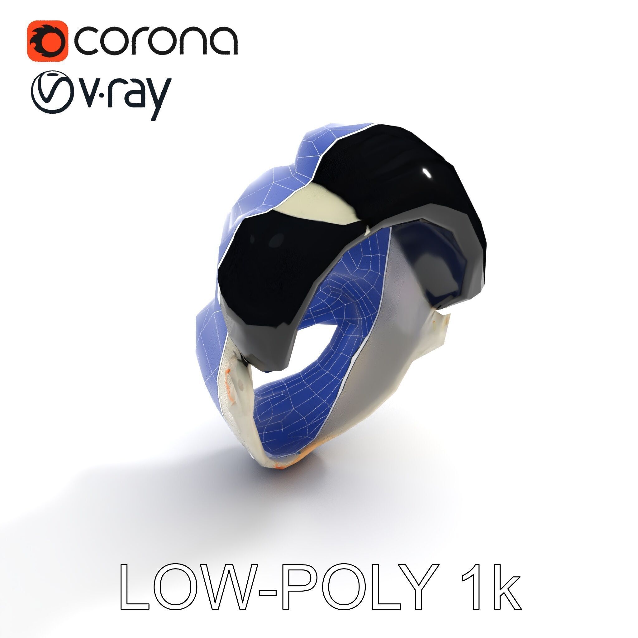 Expressive Clown Mask D Model Pack Low-poly 3D model_25