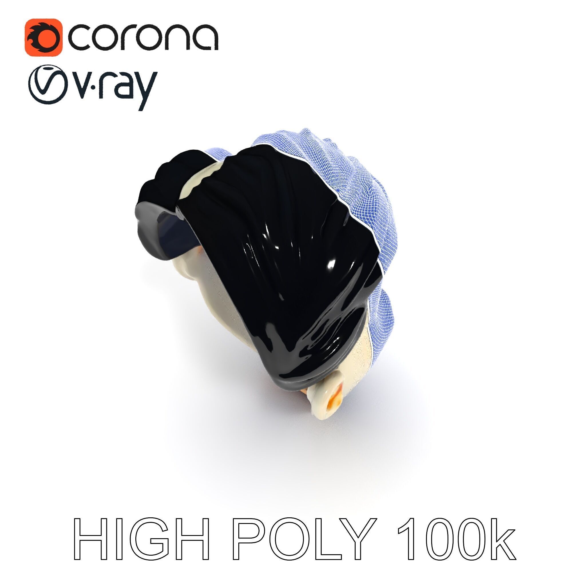 Expressive Clown Mask D Model Pack Low-poly 3D model_31