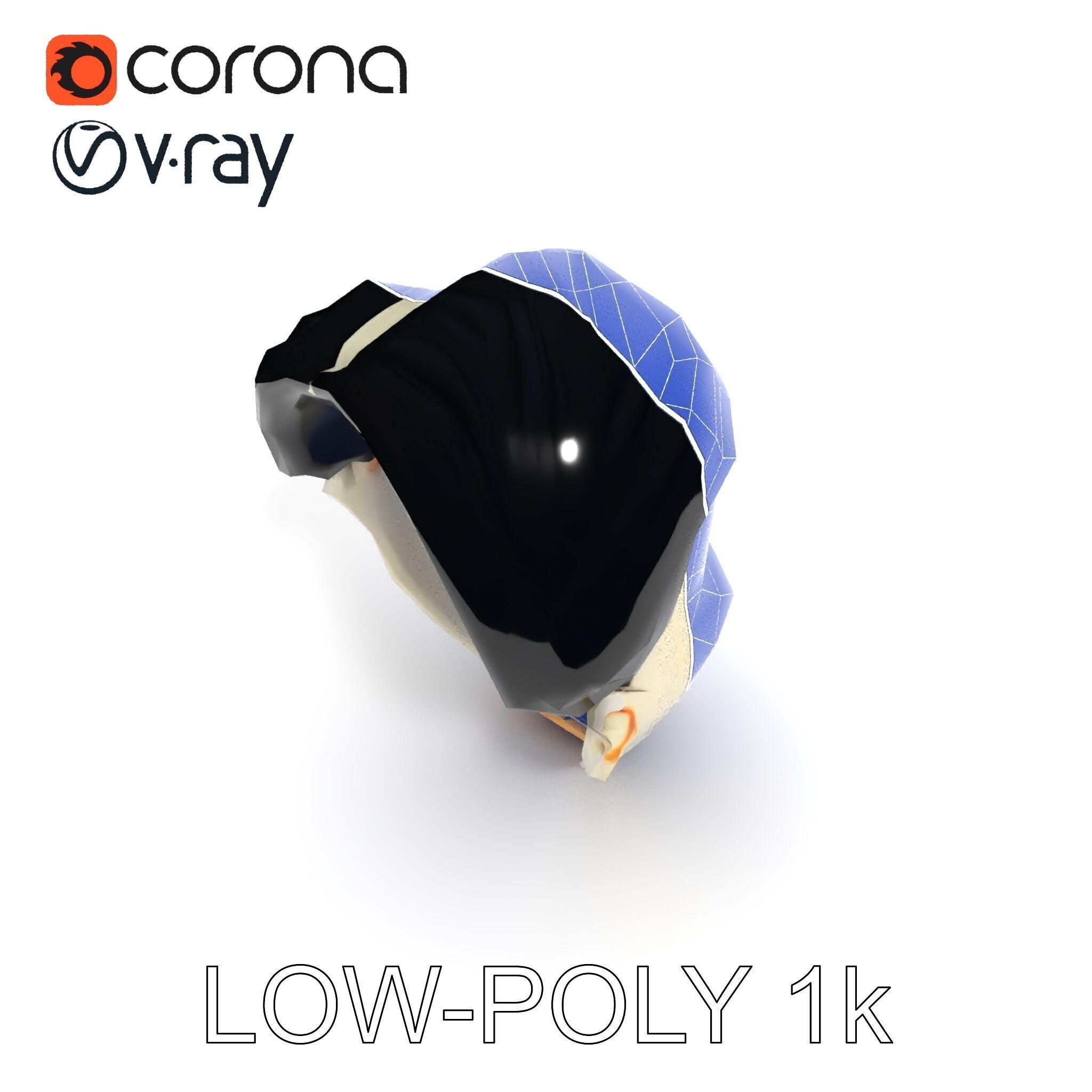 Expressive Clown Mask D Model Pack Low-poly 3D model_30