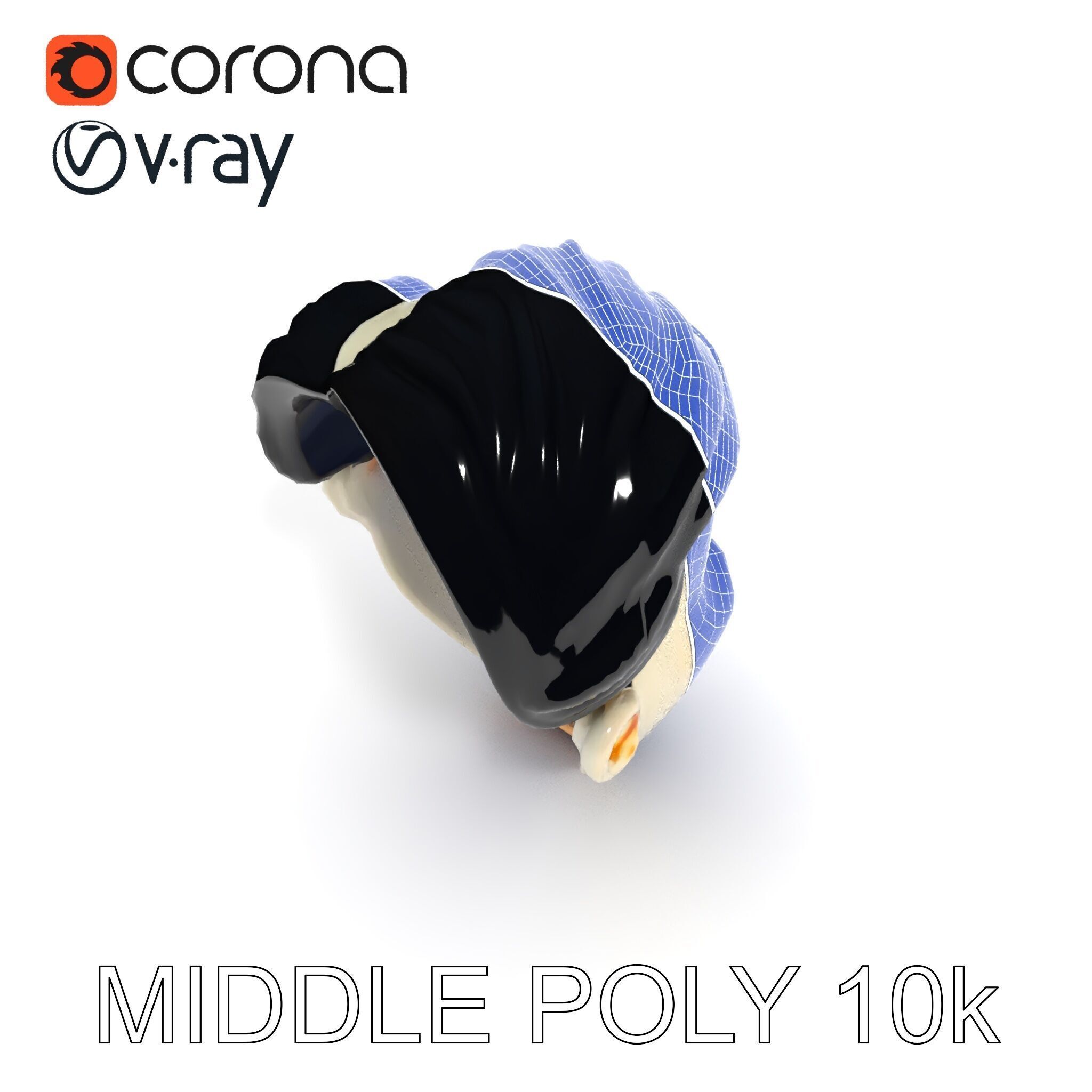 Expressive Clown Mask D Model Pack Low-poly 3D model_24