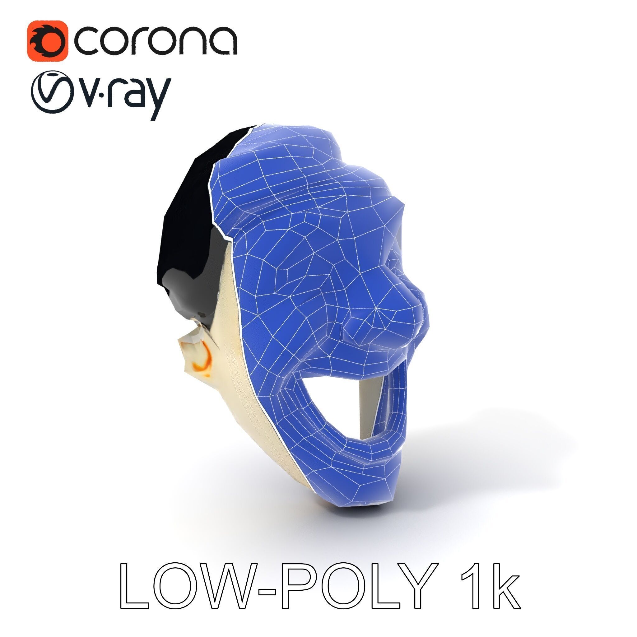 Expressive Clown Mask D Model Pack Low-poly 3D model_27