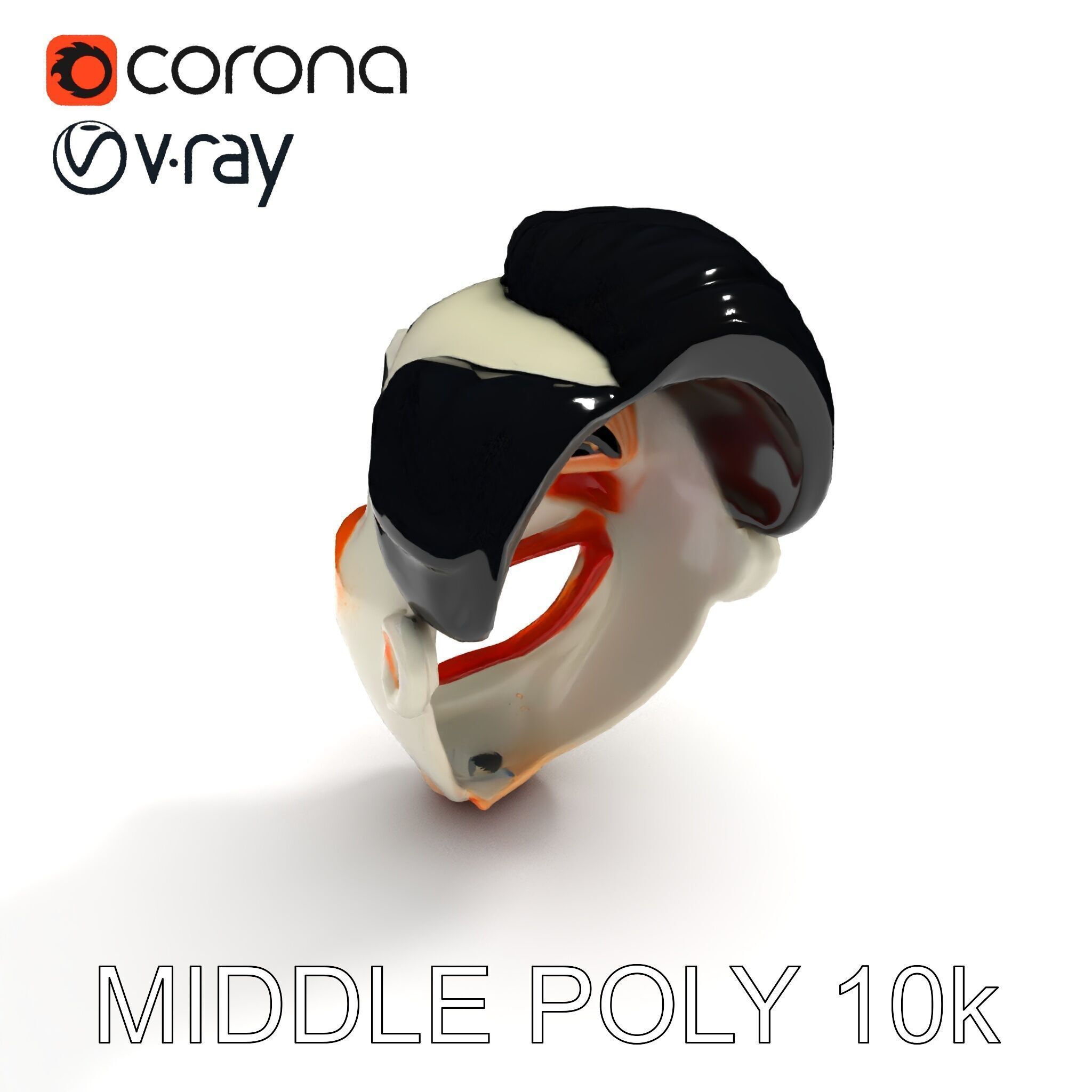 Expressive Clown Mask D Model Pack Low-poly 3D model_29