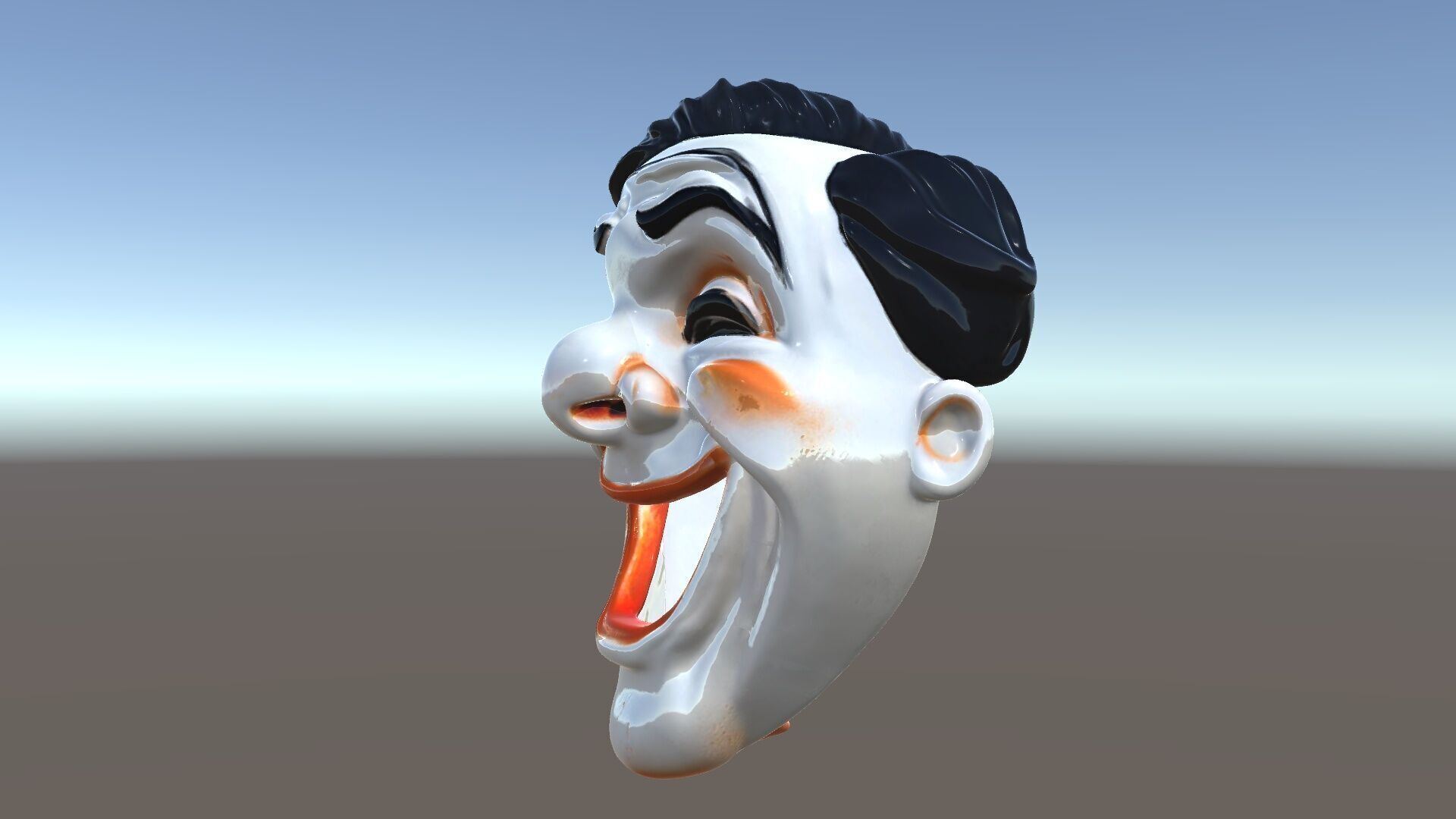 Expressive Clown Mask D Model Pack Low-poly 3D model_5