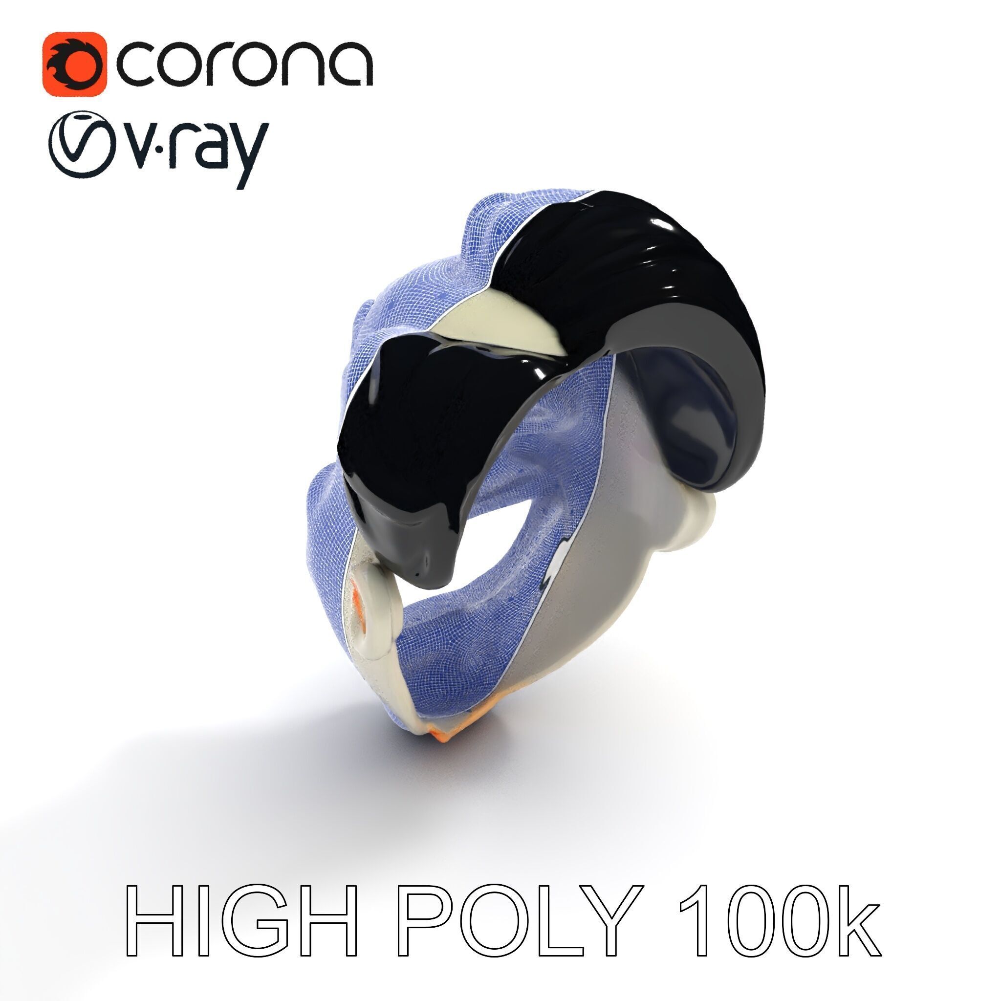 Expressive Clown Mask D Model Pack Low-poly 3D model_23