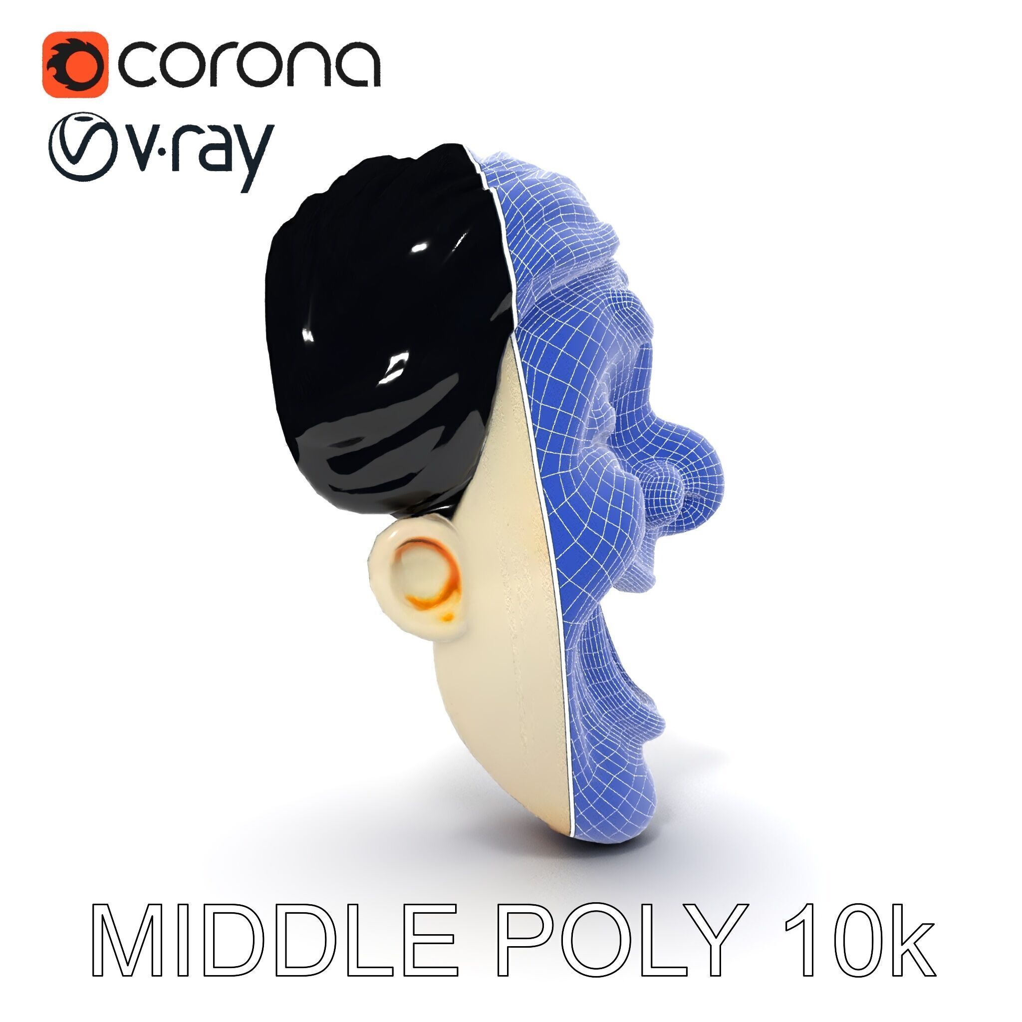 Expressive Clown Mask D Model Pack Low-poly 3D model_34