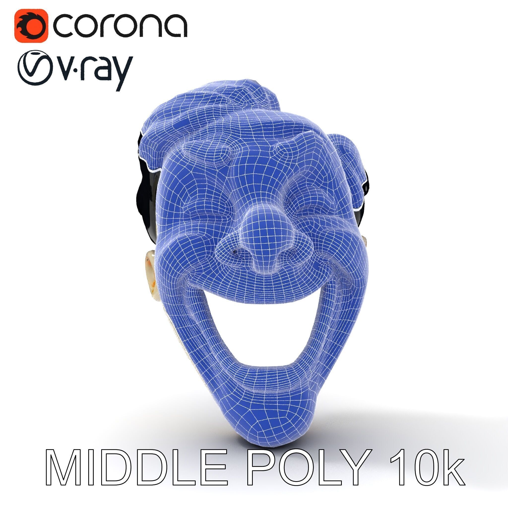 Expressive Clown Mask D Model Pack Low-poly 3D model_21
