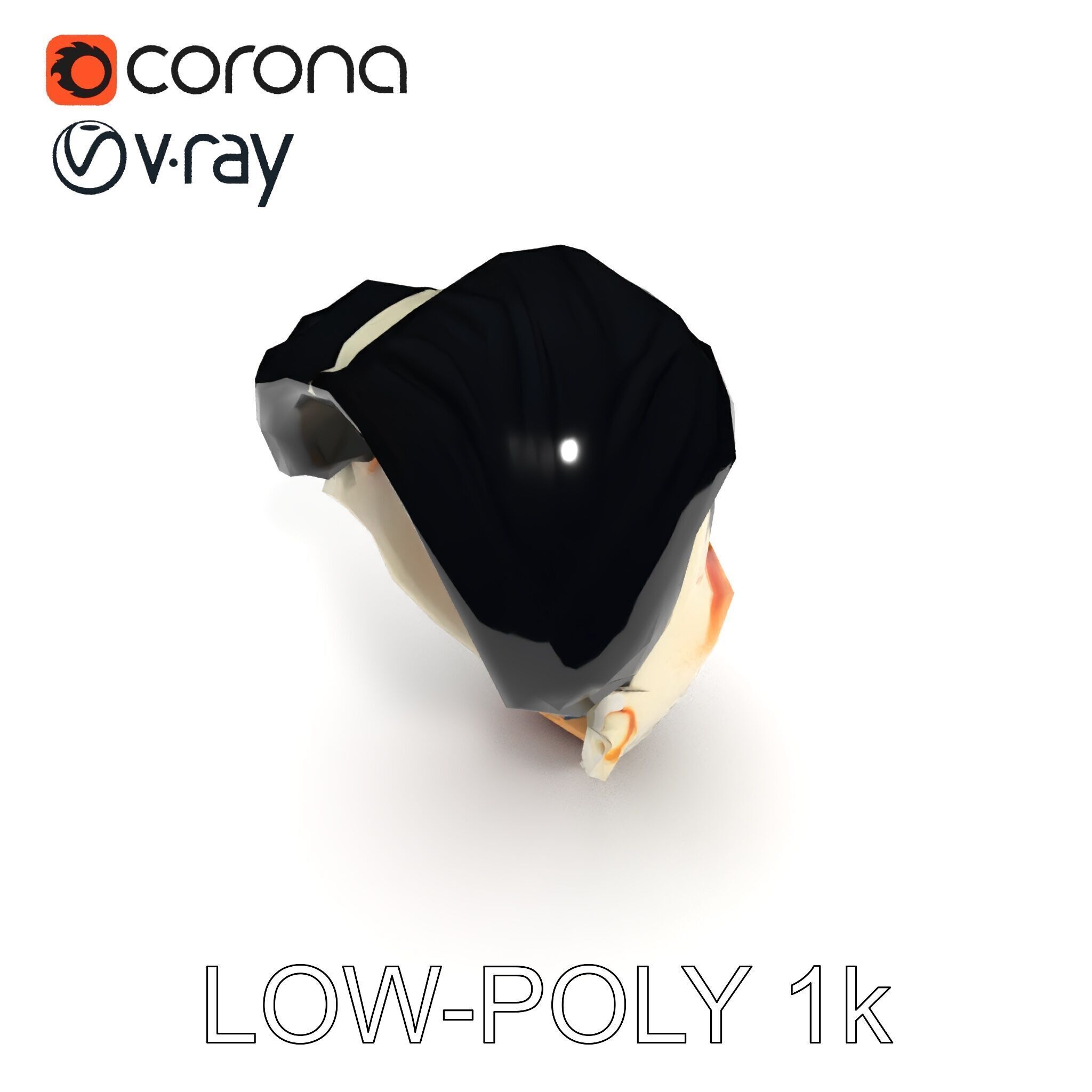 Expressive Clown Mask D Model Pack Low-poly 3D model_16