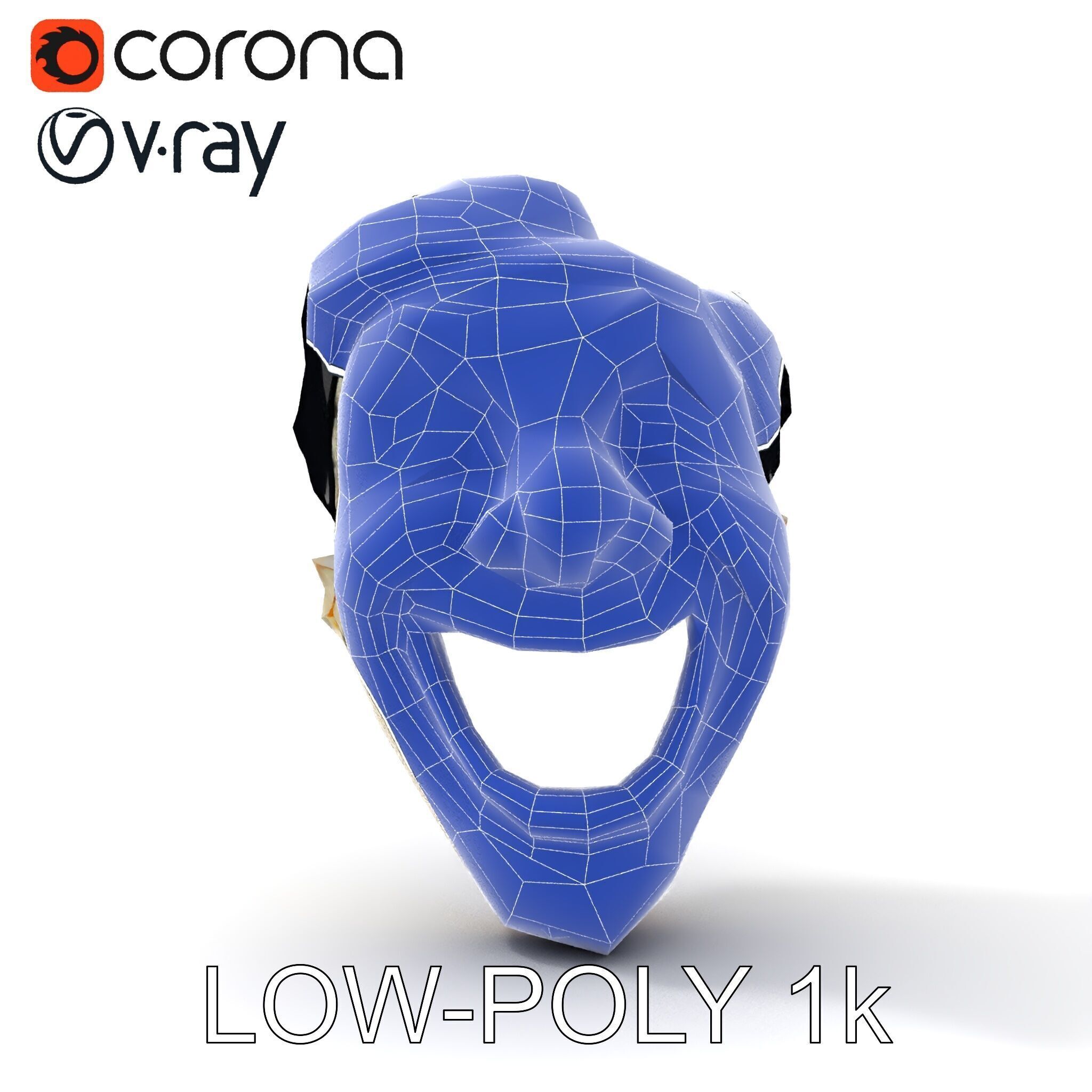 Expressive Clown Mask D Model Pack Low-poly 3D model_33