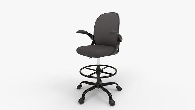KERDOM Drafting Chair 3D model 7
