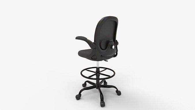 KERDOM Drafting Chair 3D model 5