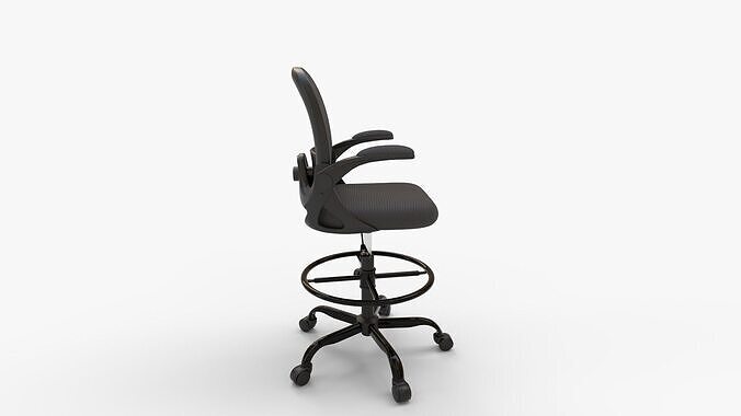 KERDOM Drafting Chair 3D model 2