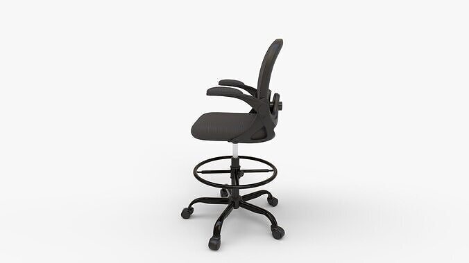 KERDOM Drafting Chair 3D model 6