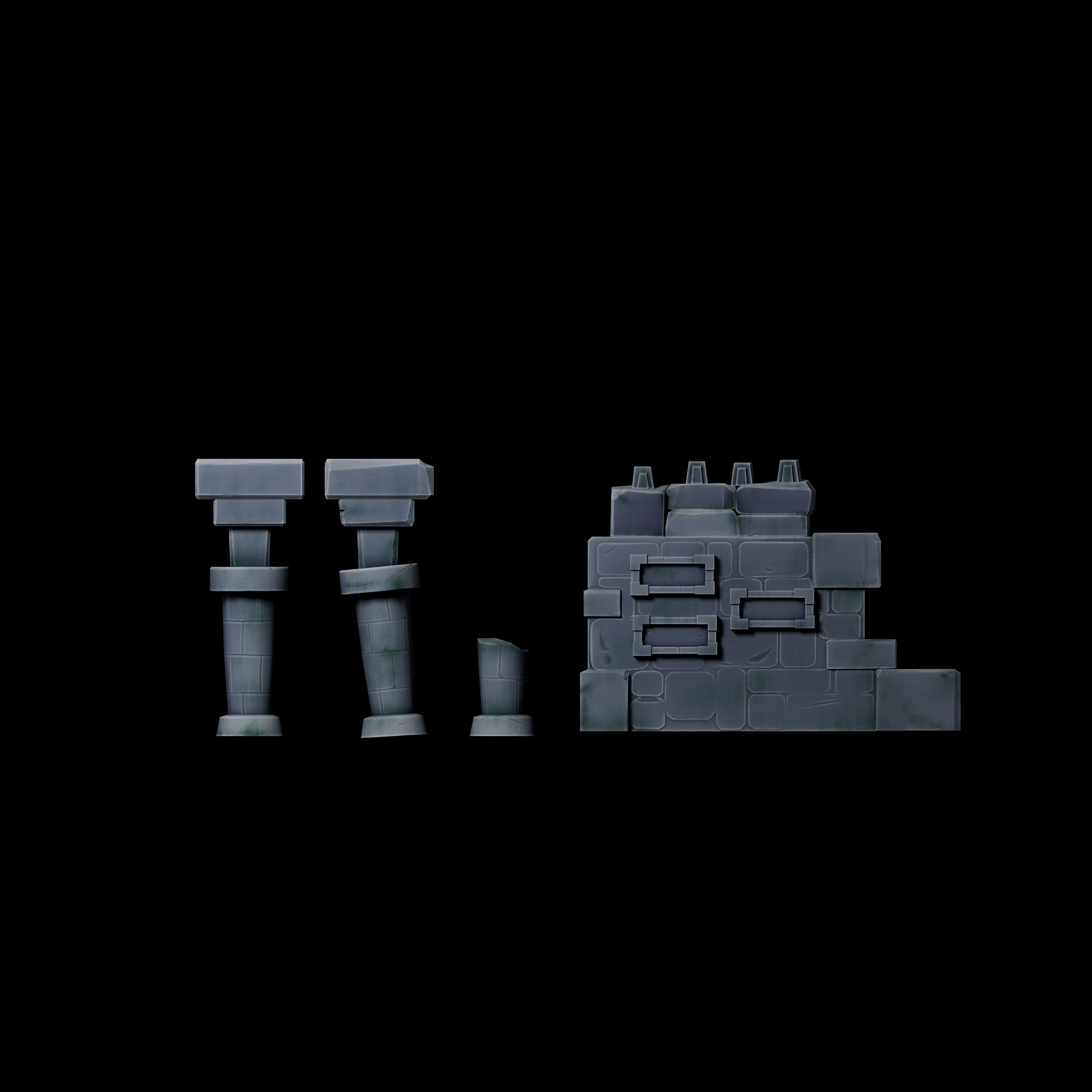 Stylized Pack environment Low-poly 3D model_13