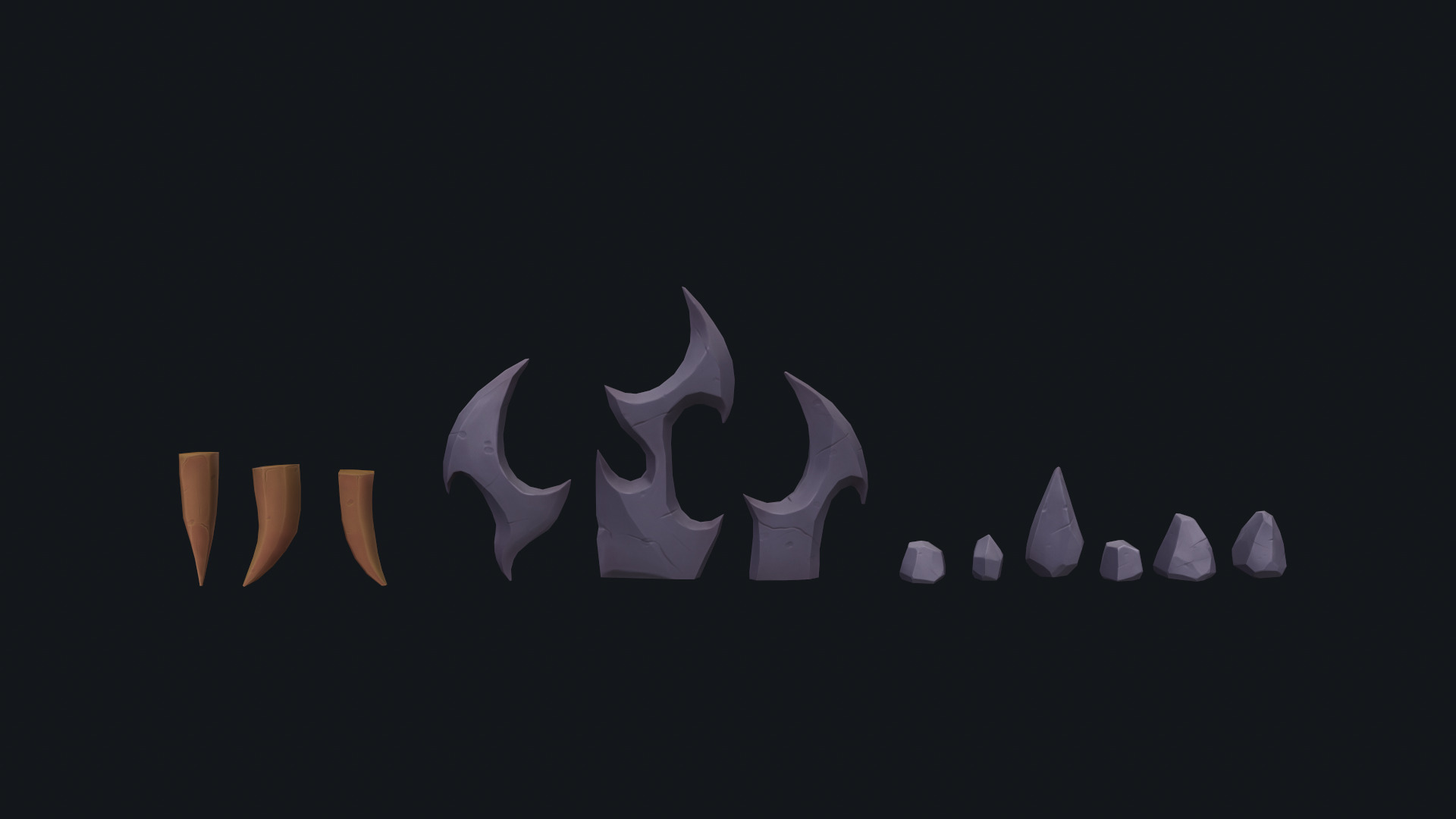 Stylized Pack environment Low-poly 3D model_17