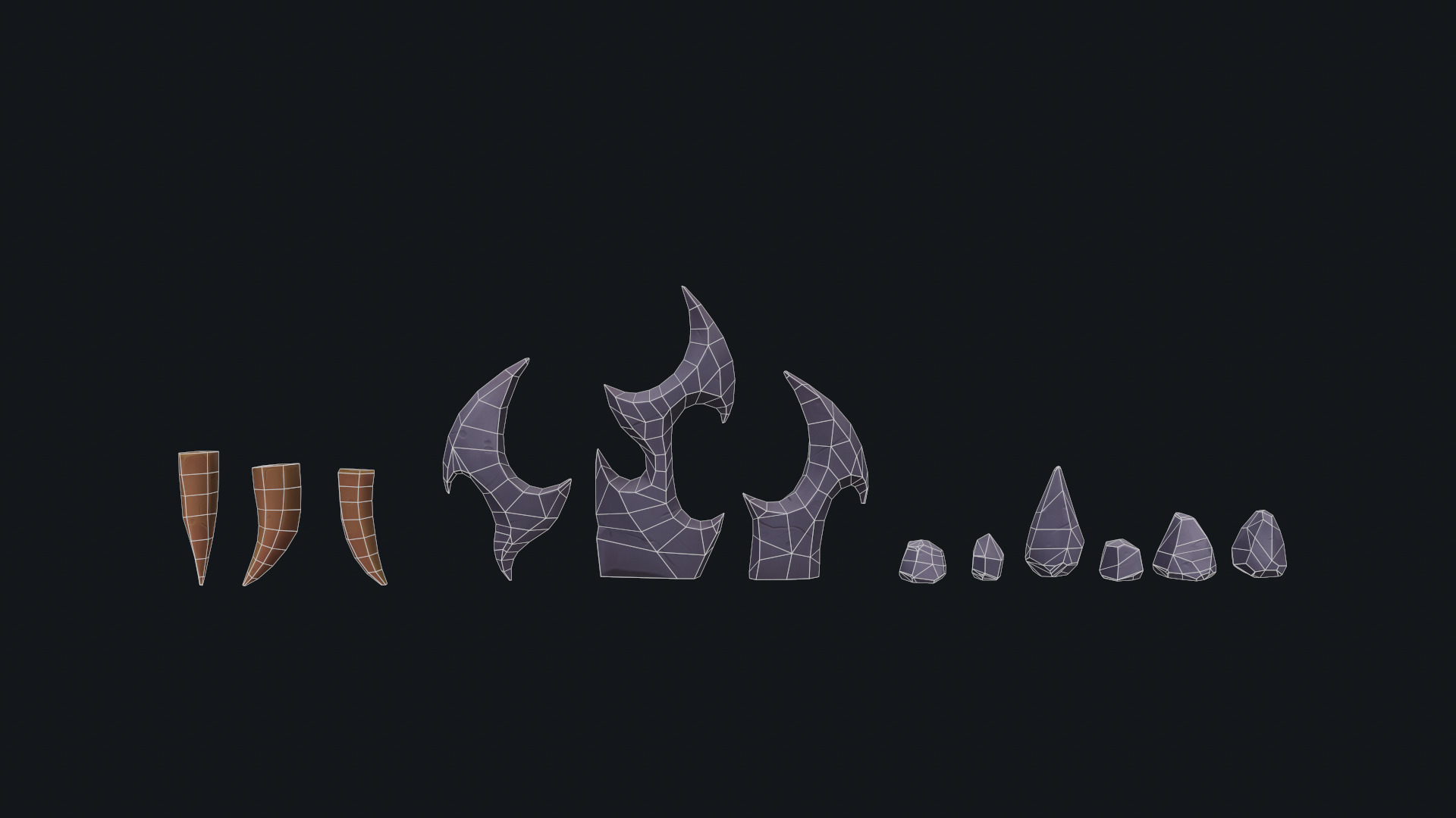 Stylized Pack environment Low-poly 3D model_19