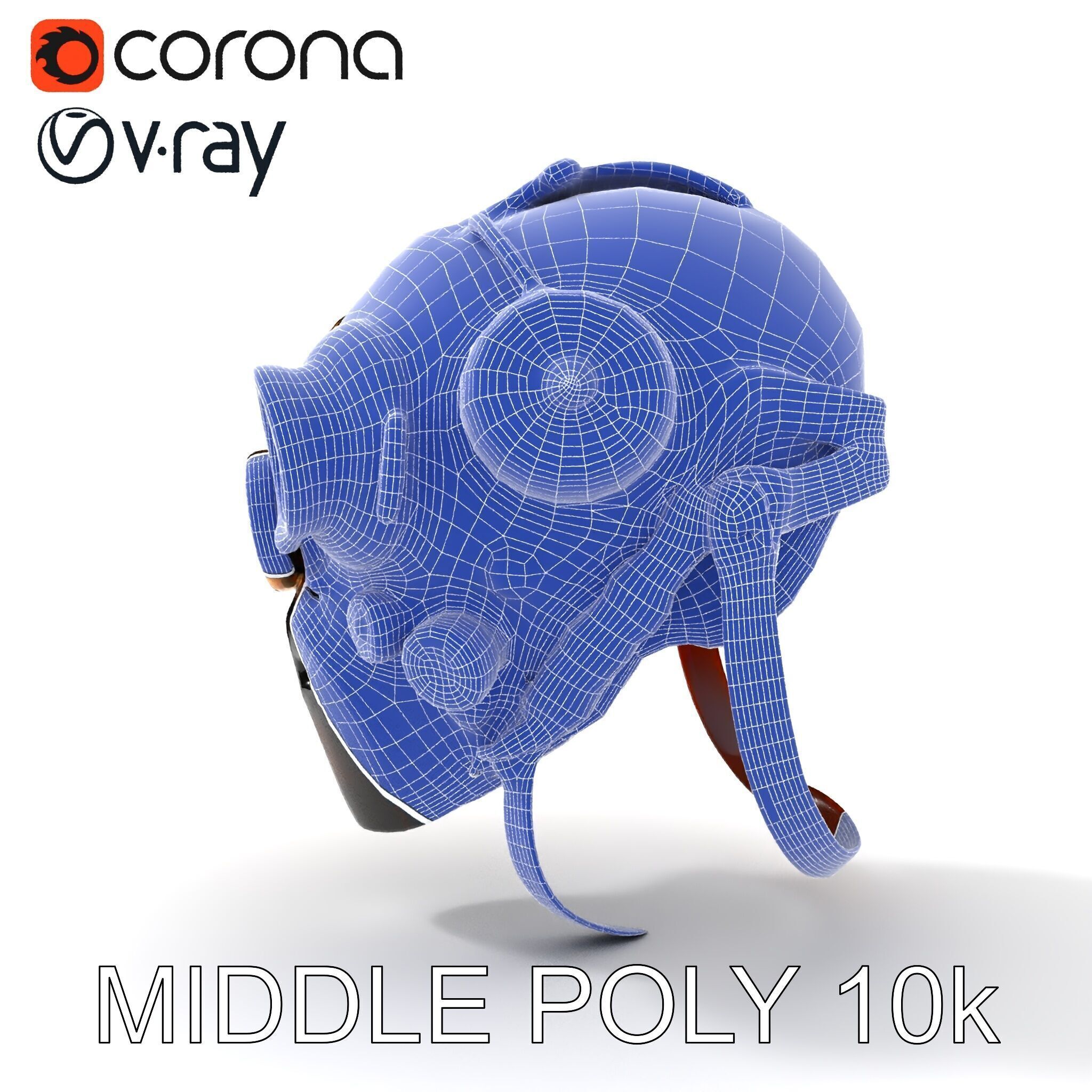 Steampunk Helmet Model Pack with Detailed Interiors Low-poly 3D model_29