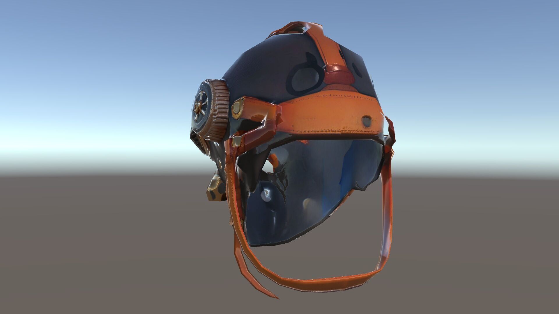 Steampunk Helmet Model Pack with Detailed Interiors Low-poly 3D model_7