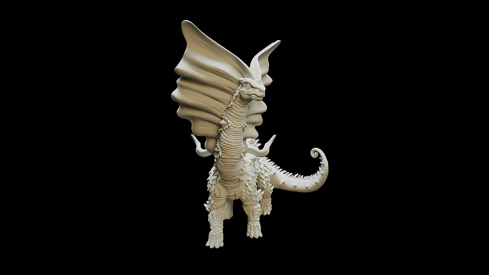 Aurous dragon 3D print model_1