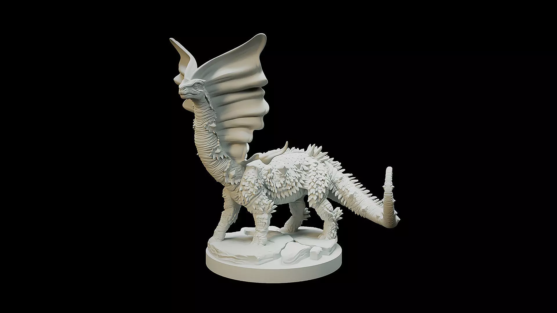 Aurous dragon 3D print model_0