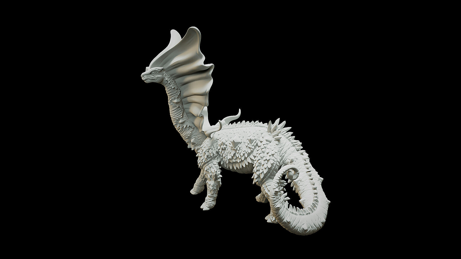Aurous dragon 3D print model_2