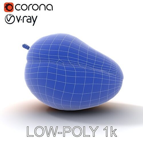 D Exotic Papaya Fruit Model Pack Low-poly 3D model 7