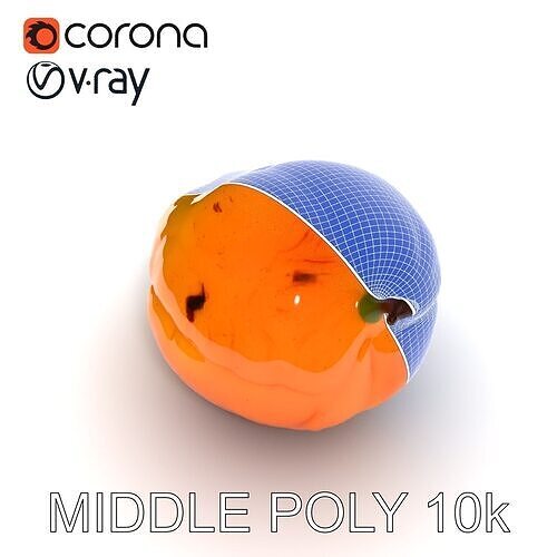 D Exotic Papaya Fruit Model Pack Low-poly 3D model 6