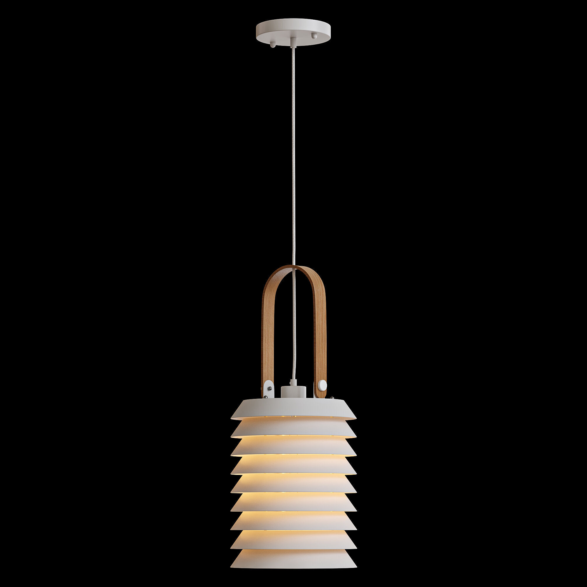 Hanging lamp ROINE Low-poly 3D model_3