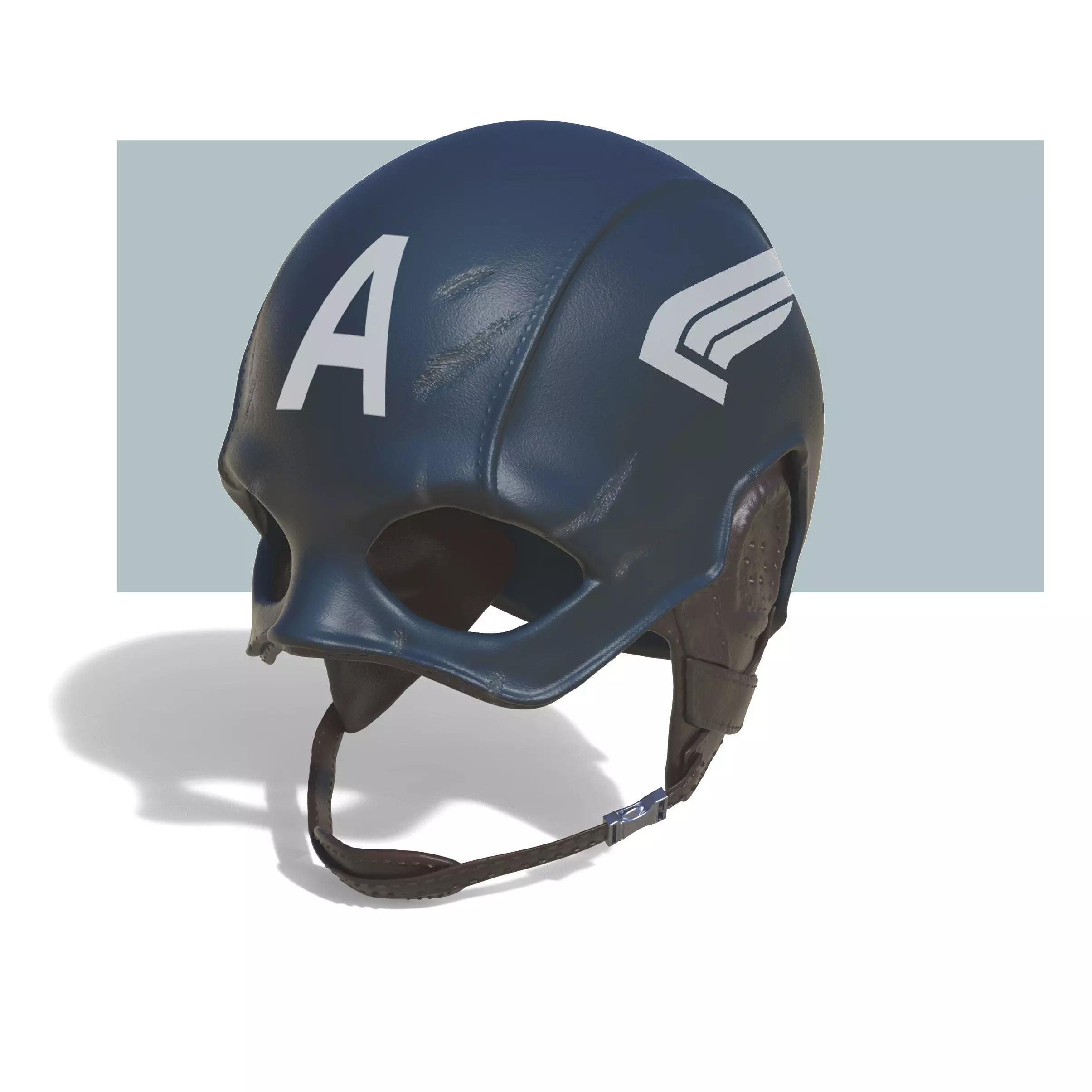 Captain America Helmet 3D print model_0