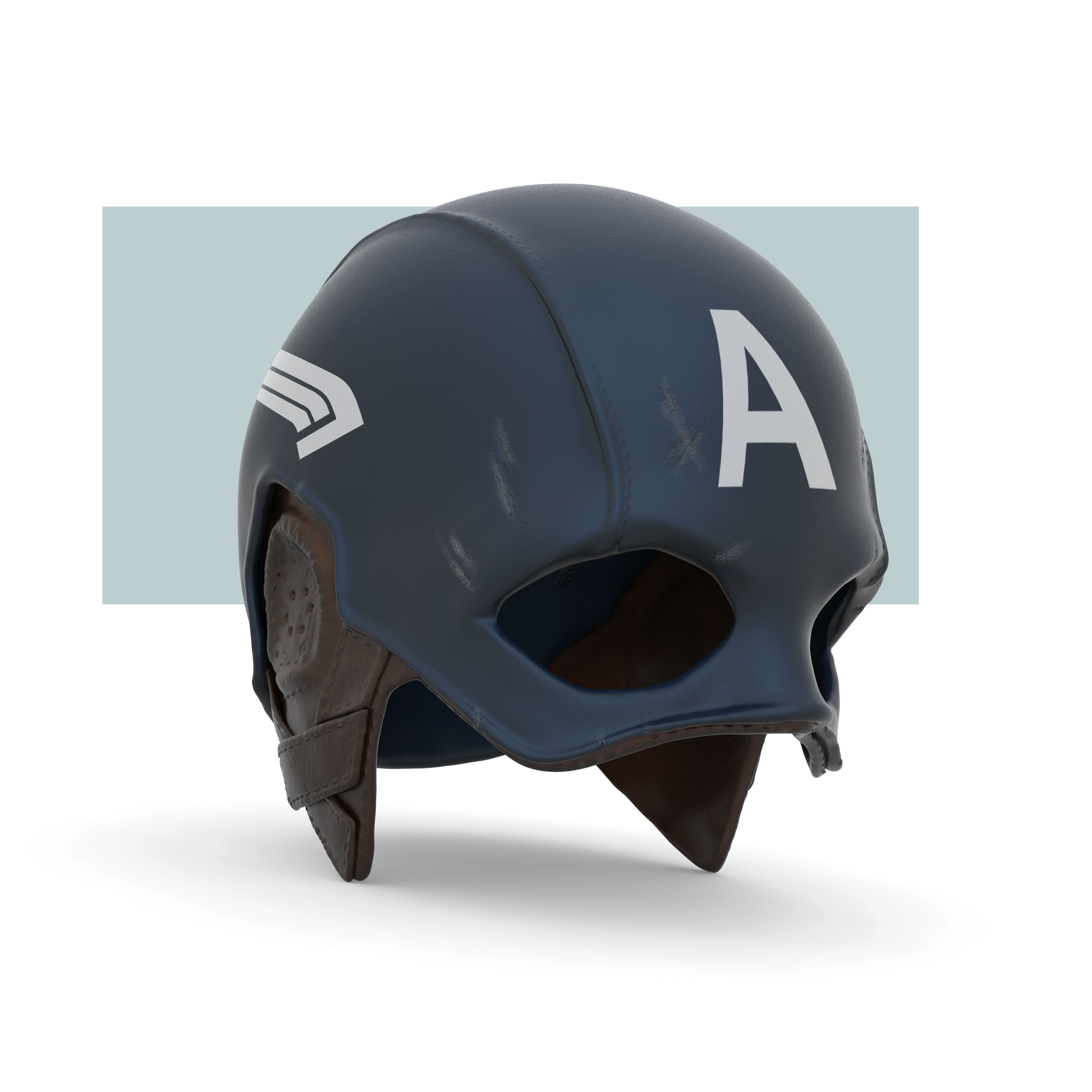 Captain America Helmet 3D print model_1