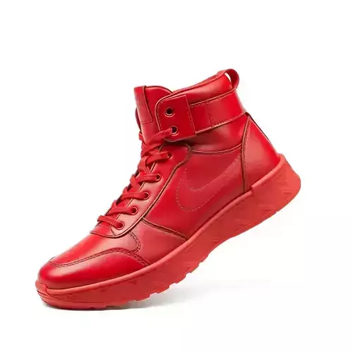 Red HighTop Sneaker Model Pack Low-poly 3D model
