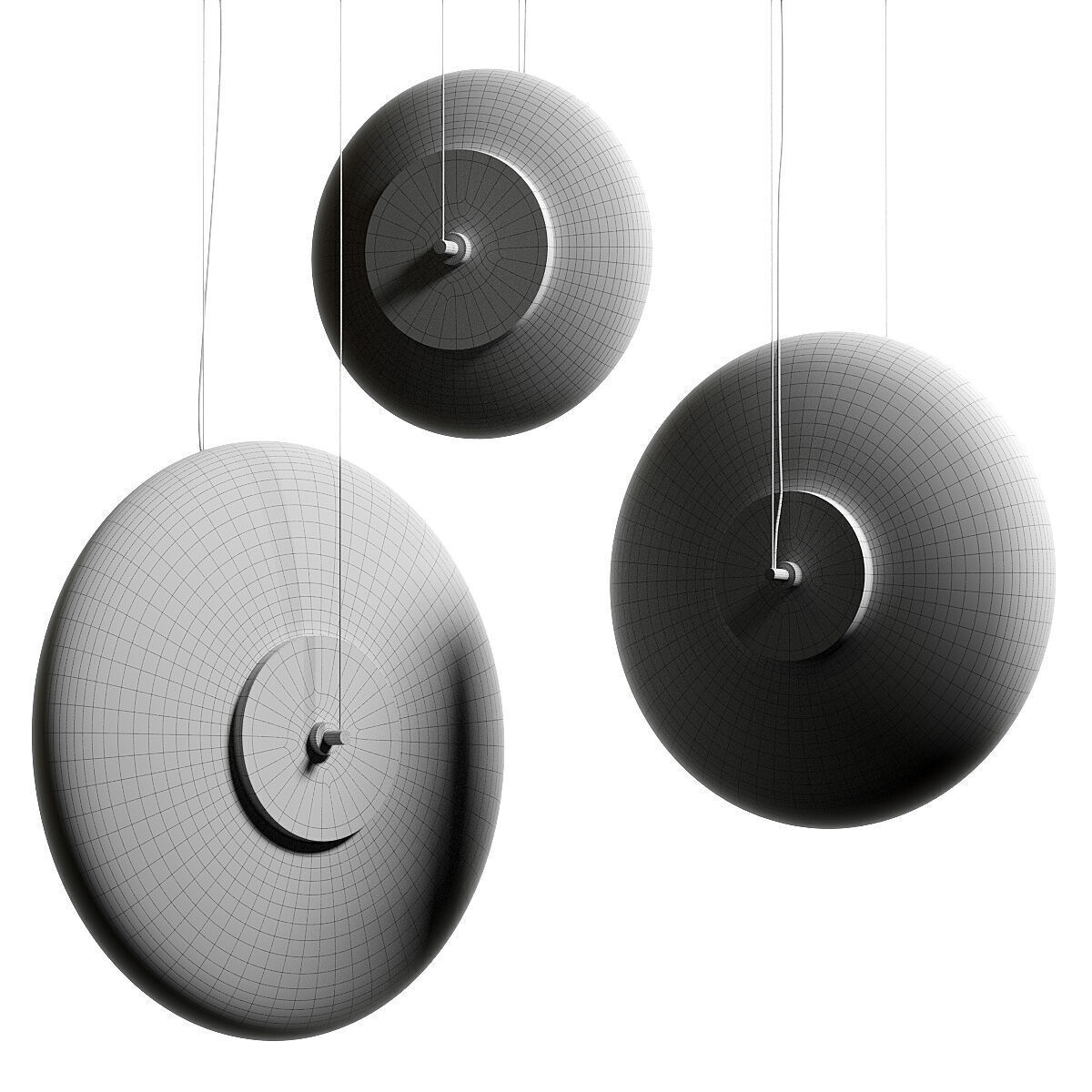 Venicem Zen Pendant Lamps 3D model_3