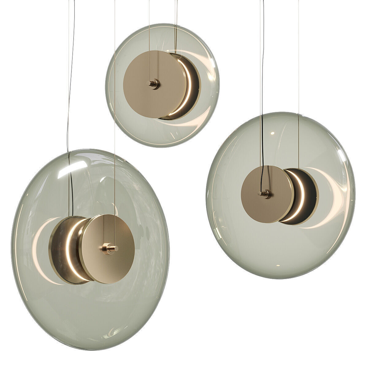 Venicem Zen Pendant Lamps 3D model_4