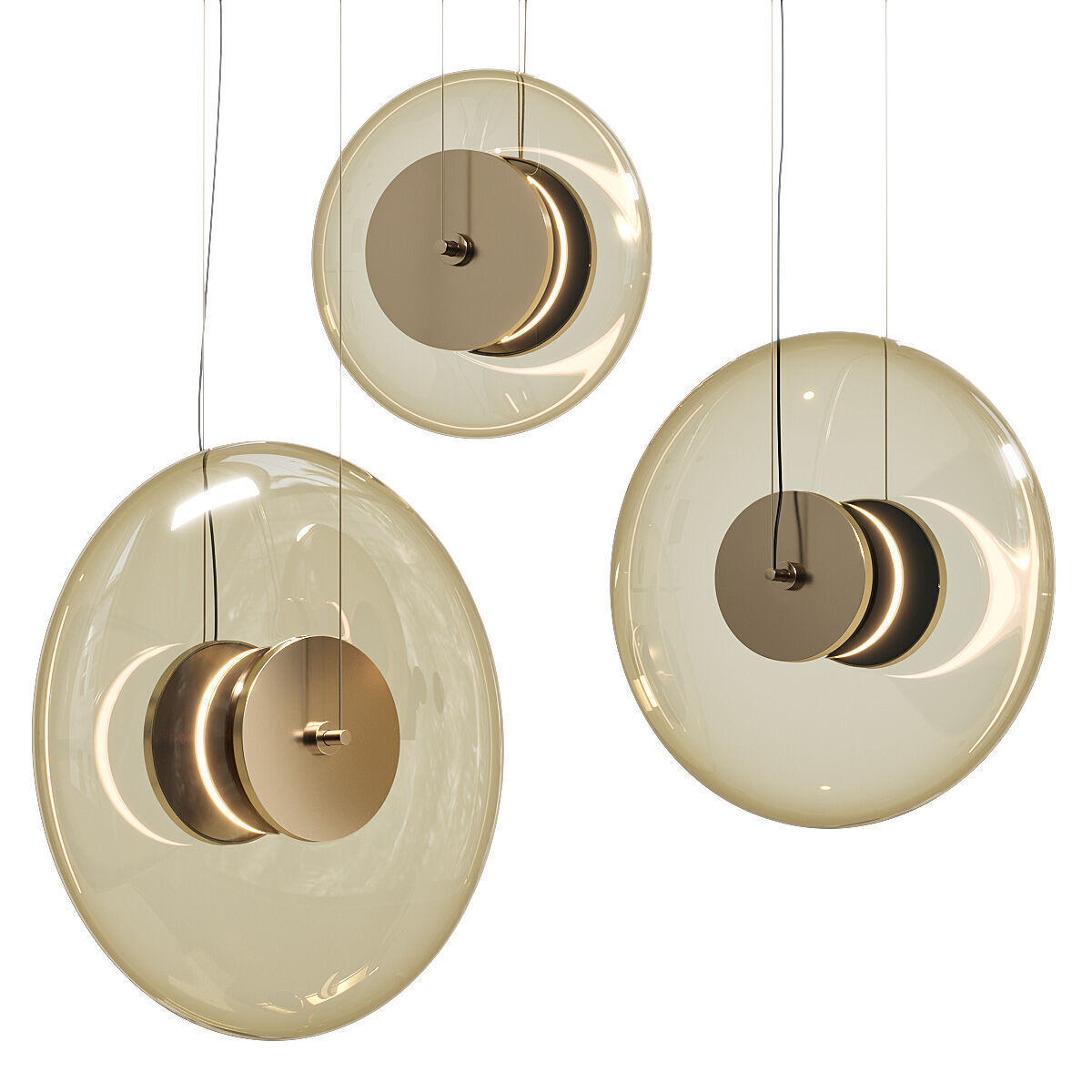 Venicem Zen Pendant Lamps 3D model_2