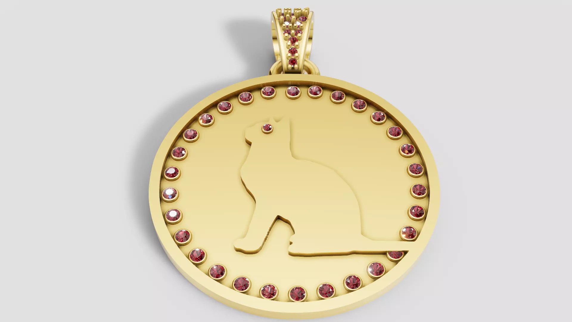 Aromatherapy Cat Pendant 3D print model