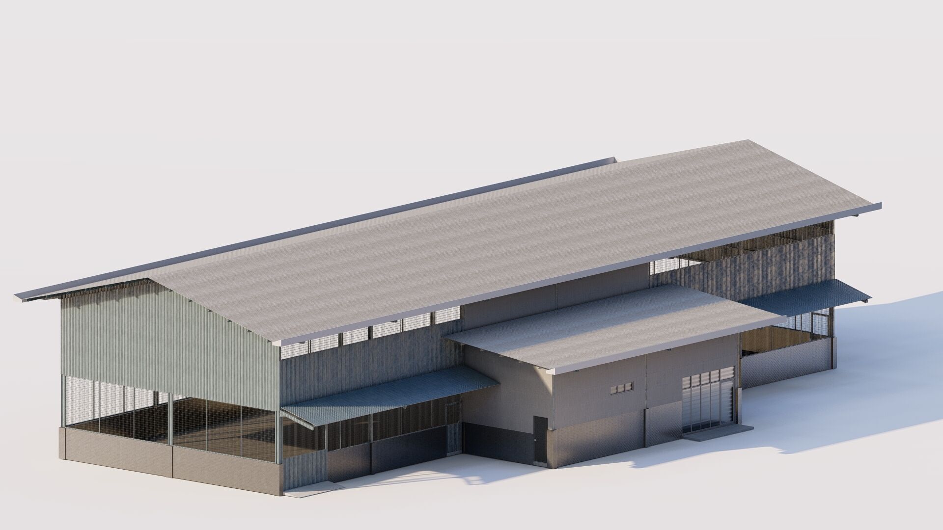 Warehouse-Warehouse Building 3D model_2