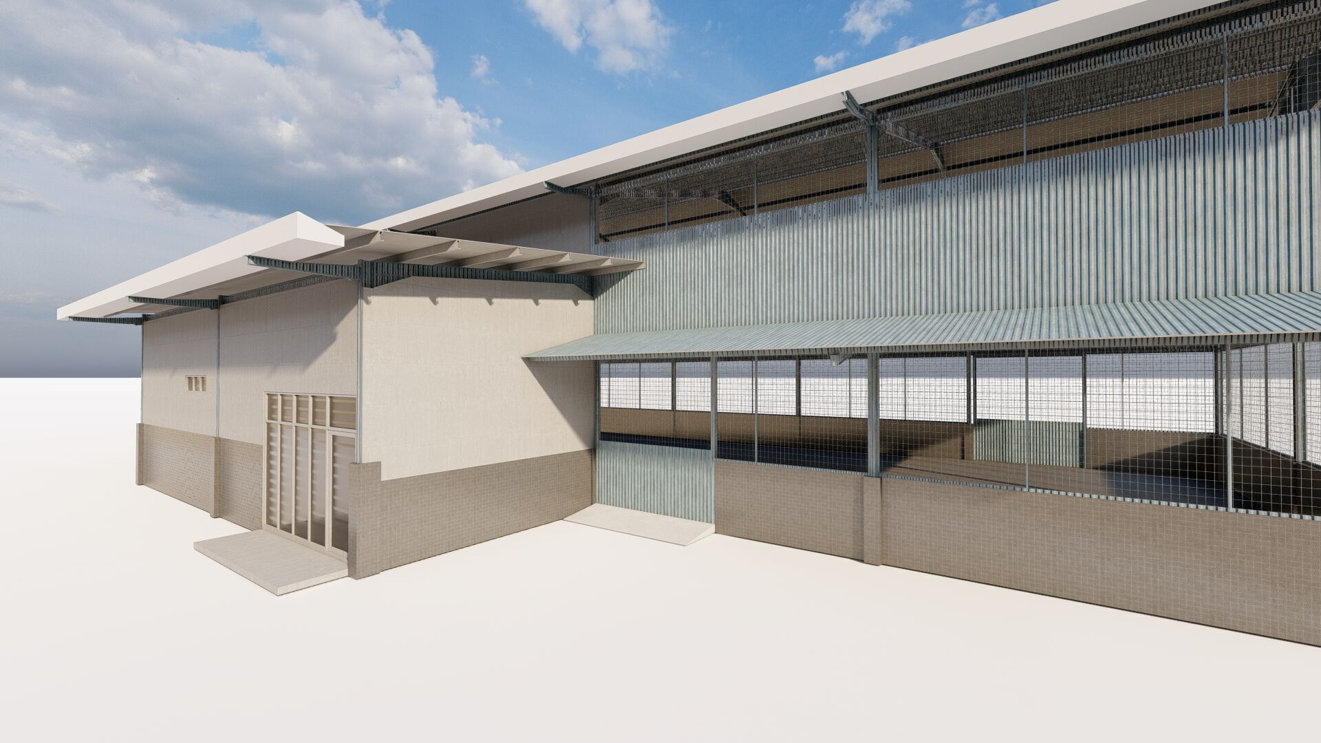 Warehouse-Warehouse Building 3D model_4